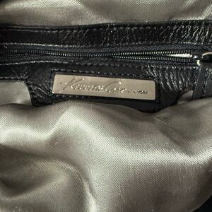 Kenneth Cole Black Leather Interior Bag